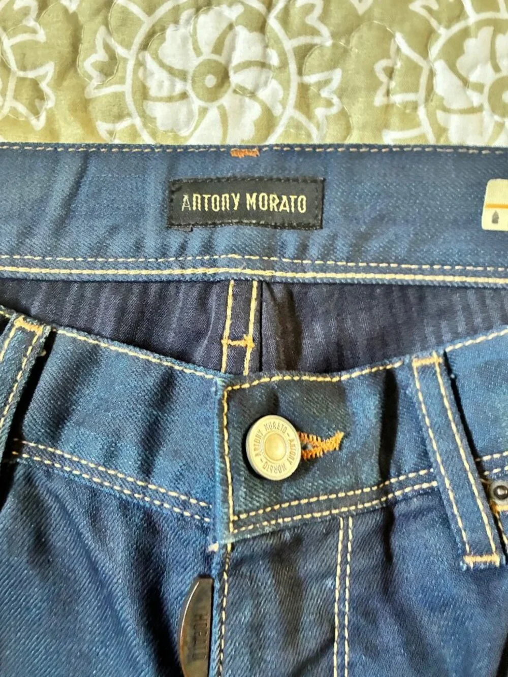 Antony Morato Frankie Carrot Jeans Mens 30 Dark Blue Good Vintage Effect Tapered